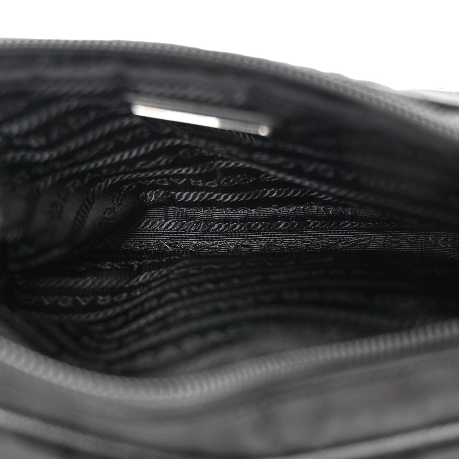 Prada Tessuto Nylon Saffiano Belt Bag Black 5 of 11