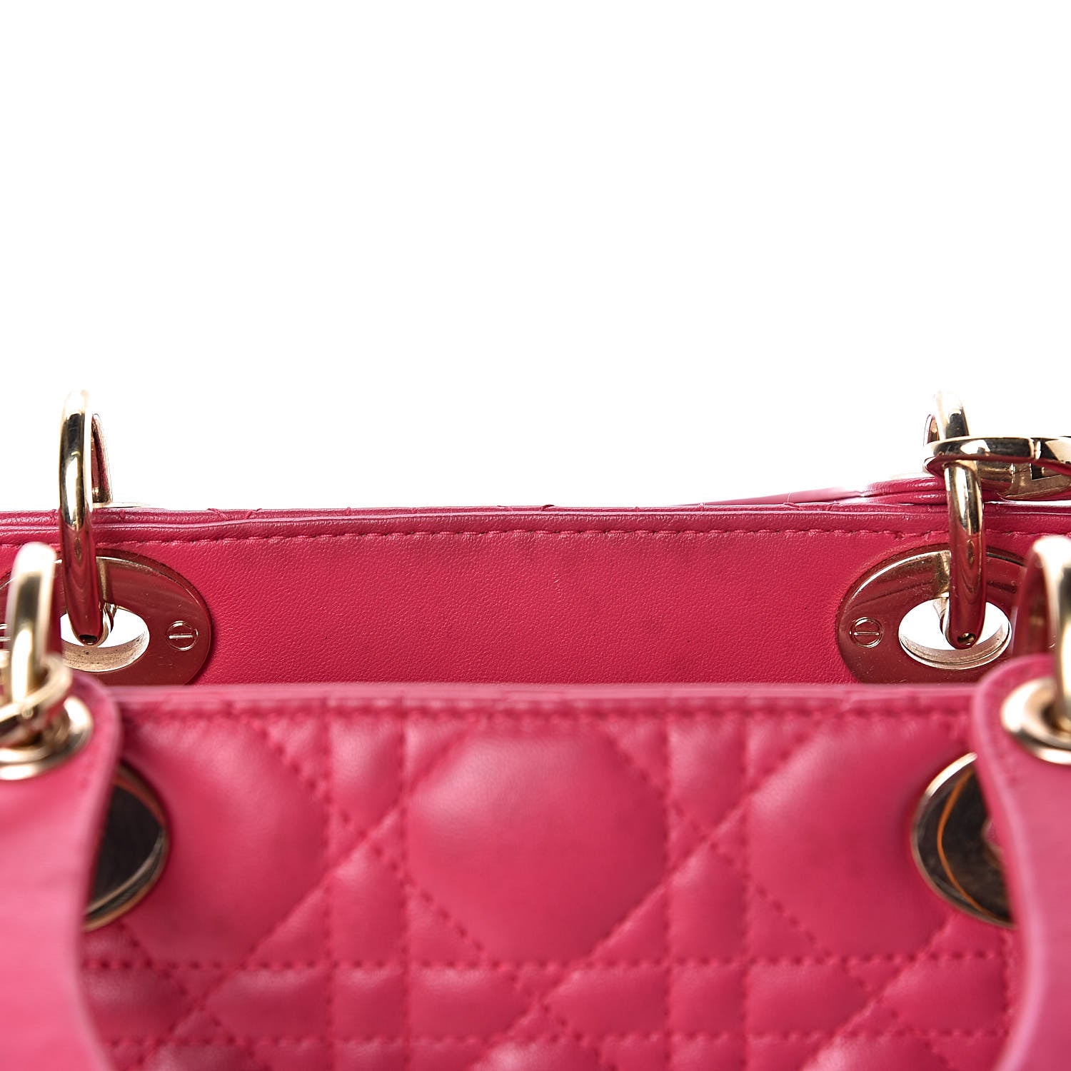Christian Dior Lambskin Cannage Medium Lady Dior Pink 14 of 18