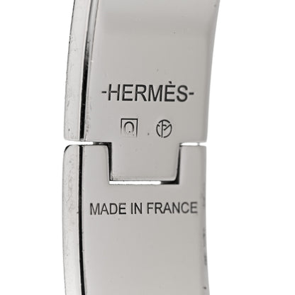 Hermes Matte Enamel Narrow Clic Clac HH Bracelet GM Bleu Nuit 4 of 5