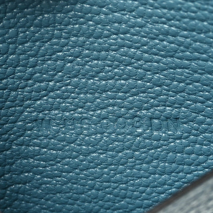 Hermes Chevre Mysore Bearn Card Holder Wallet New Bleu Jean 7 of 9
