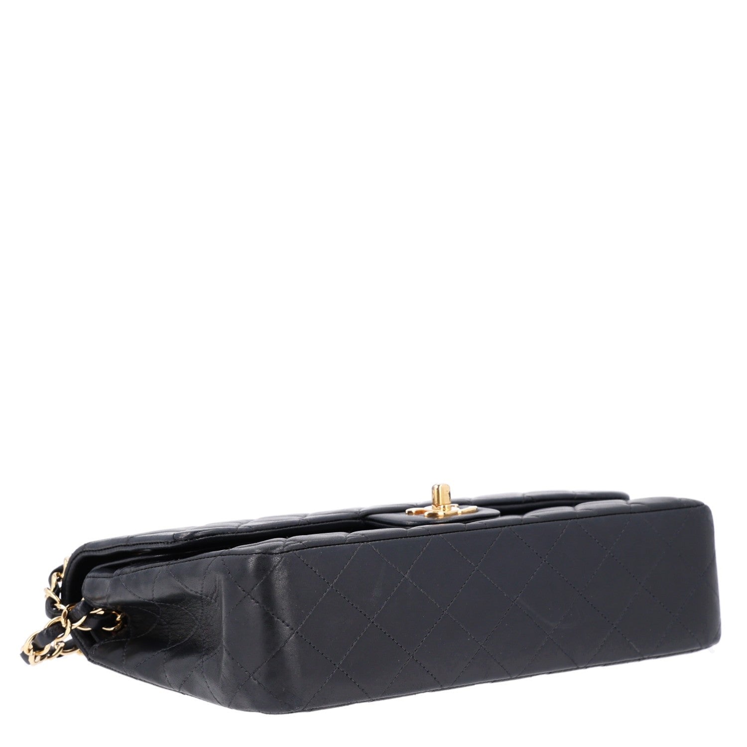 Chanel Lambskin Quilted Medium Double Flap Black 6 of 12
