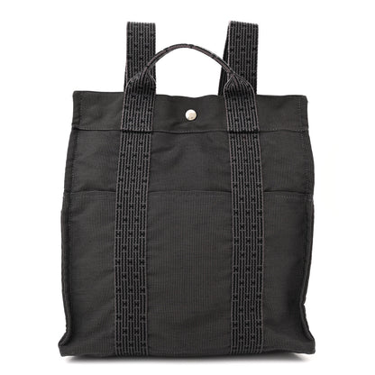 Hermes Canvas Herline Backpack Grey 1 of 12