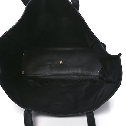 Saint Laurent Calfskin Suede Studded Reversible East West Shopping Tote Black 5 of 13