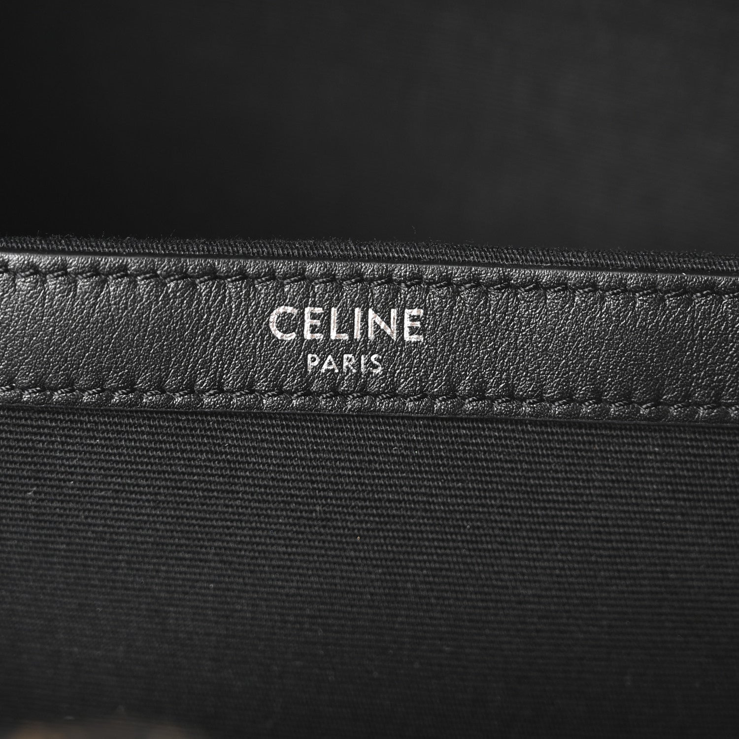 Celine Triomphe Canvas XL Calfskin Backpack Black 6 of 9