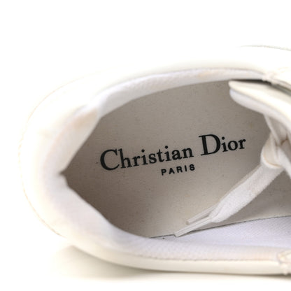 Christian Dior Calfskin Suede Dior Star Low Top Sneakers 39 White Gold 9 of 10