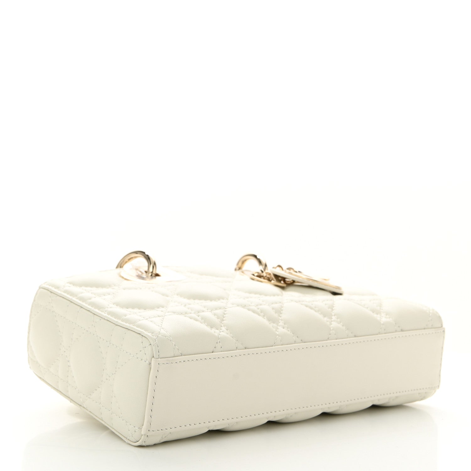 Christian Dior Lambskin Cannage Small Lady D-Joy Latte 4 of 10