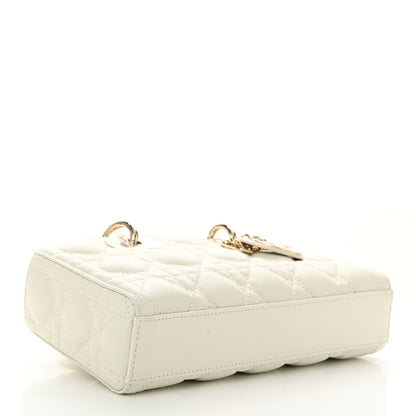 Christian Dior Lambskin Cannage Small Lady D-Joy Latte 4 of 10