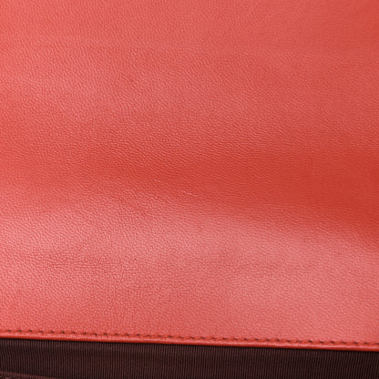 Chanel Wrinkled Lambskin Chevron Quilted Medium Boy Flap Orange 14 of 14