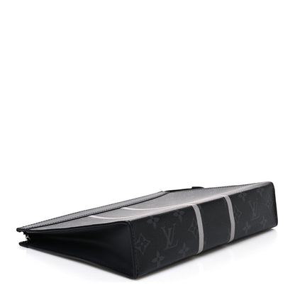 Louis Vuitton X FUJIWARA Monogram Eclipse Flash Pochette Voyage MM 4 of 7