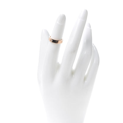 Cartier 18K Pink Gold Diamond 4mm LOVE Wedding Band Ring 47 4 2 of 4