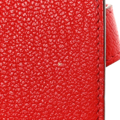 Hermes Chevre Mysore Bearn Card Holder Wallet Rouge de Coeur 8 of 12