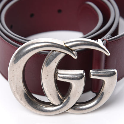 Gucci Moon Calfskin Nickel Double G 40mm Belt 90 36 Strong Red 7 of 7