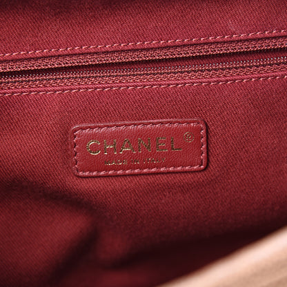 Chanel Crumpled Caviar Quilted Large Shiva Flap Beige 5 of 11