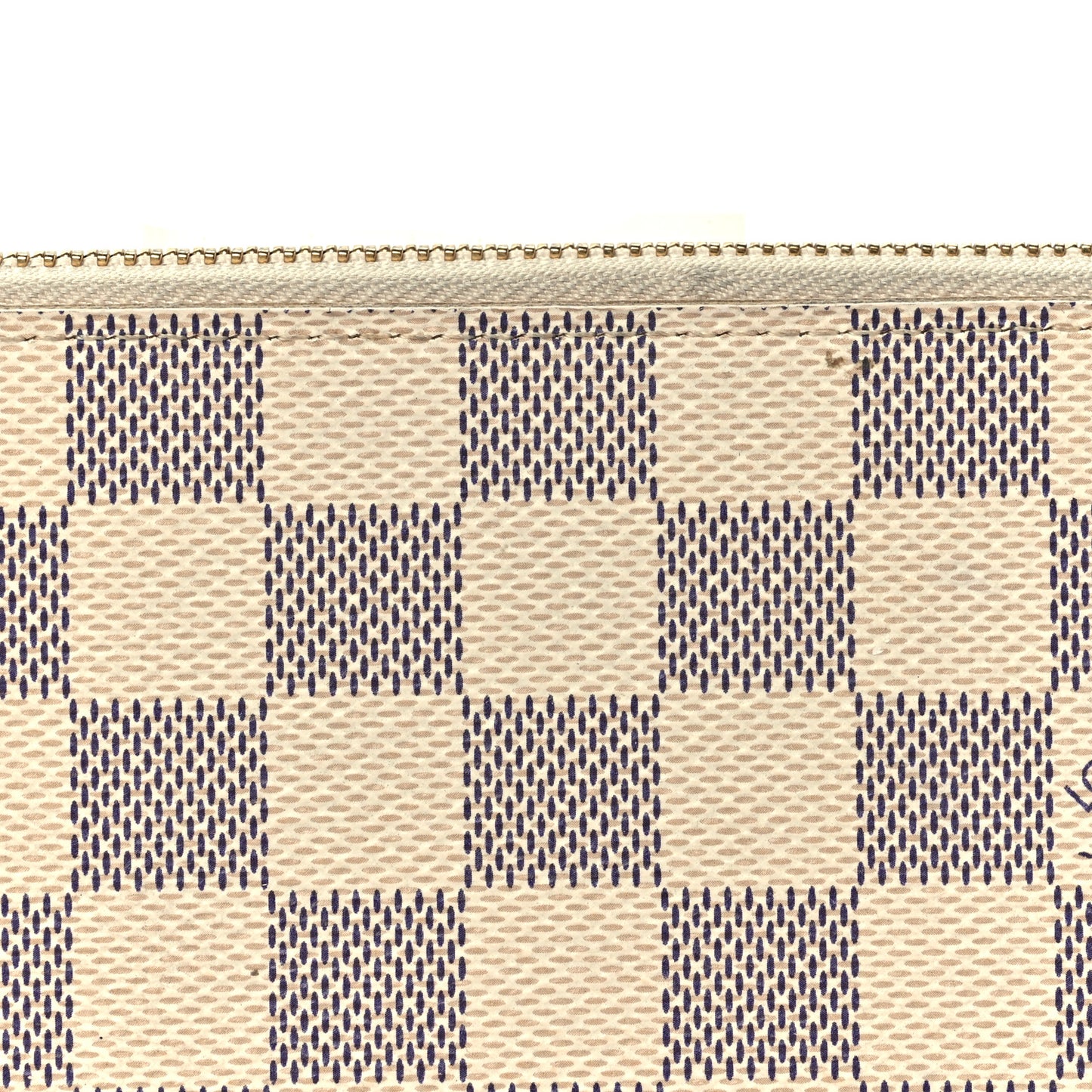 Damier Azur Clemence Wallet Rose Ballerine