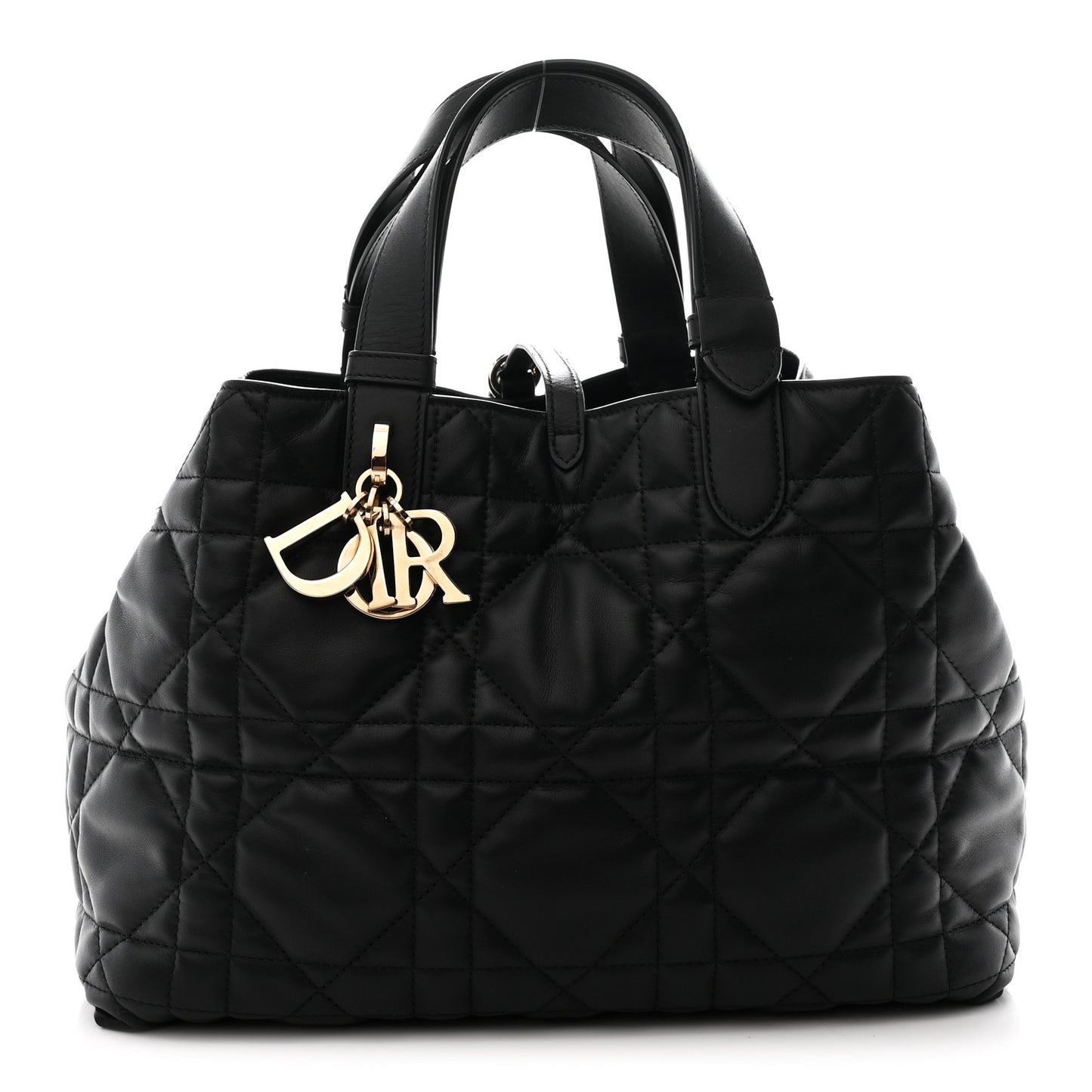 Calfskin Macrocannage Medium Toujours Black