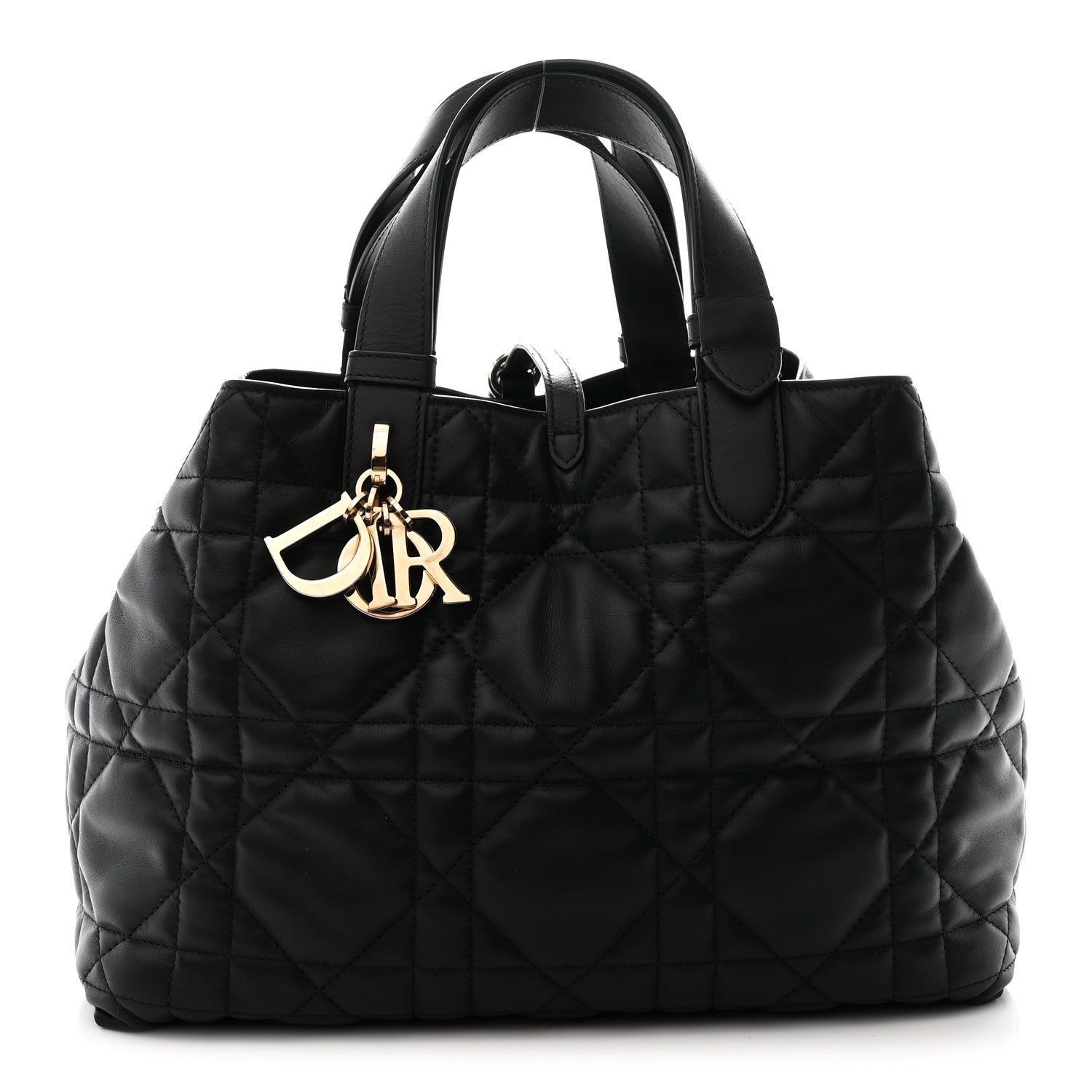 Christian Dior Calfskin Macrocannage Medium Toujours Black 1 of 13