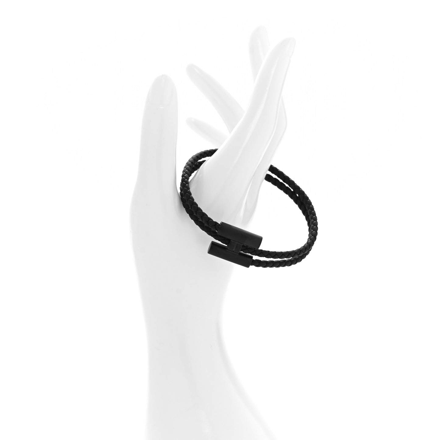 Swift Double Wrap Cord Tournis Tresse Bracelet T6 Black