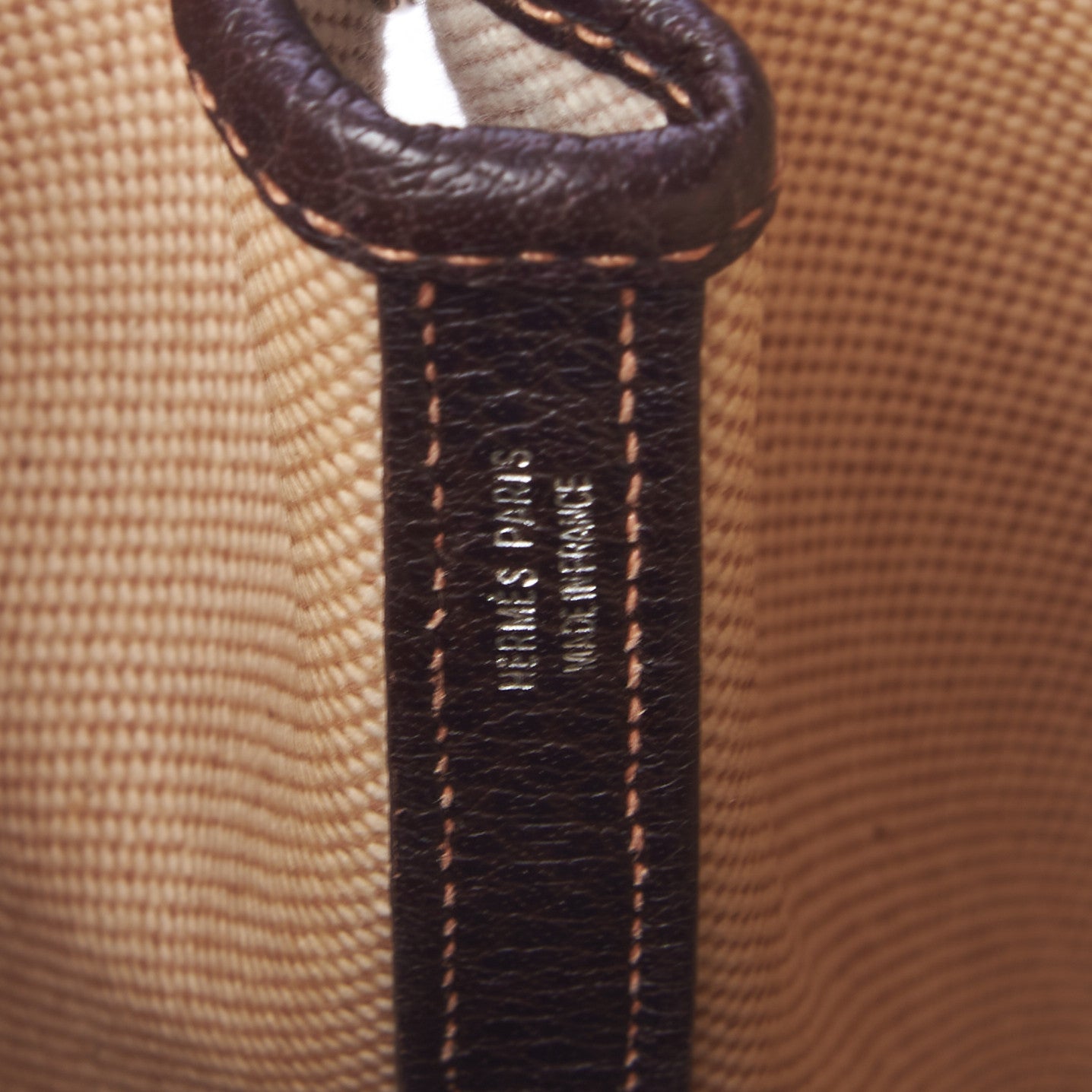 Hermes Toile Buffle Gala Garden Party Tote 36 MM Marron Fonce 8 of 8