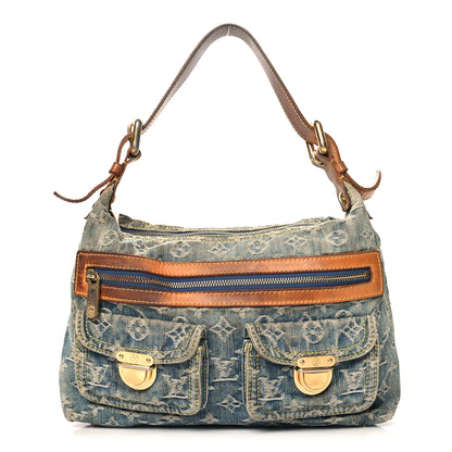 Louis Vuitton Monogram Denim Baggy PM Blue 1 of 10