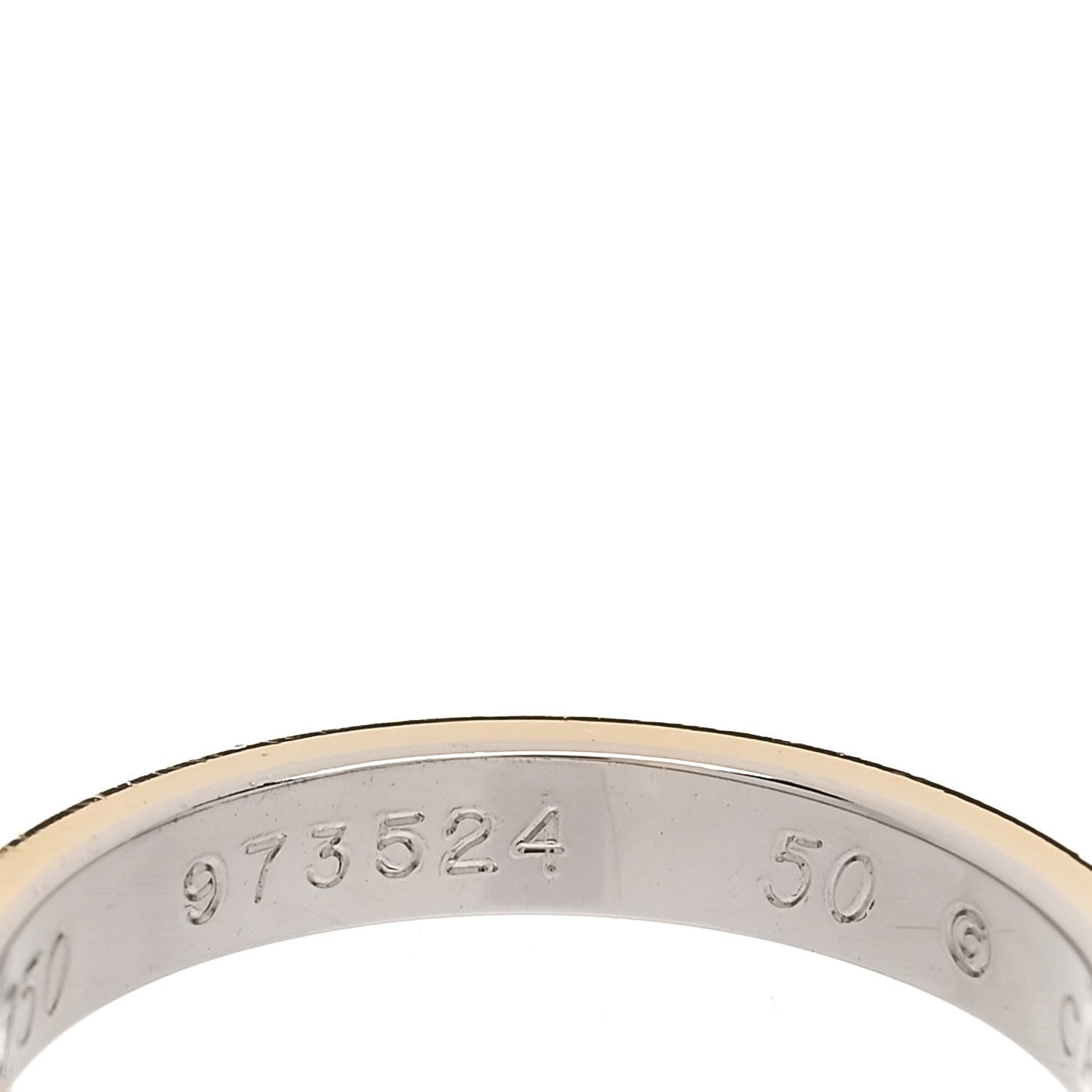 Cartier 18K Pink White Yellow Gold 2.8mm Trinity Wedding Band Ring 50 5.25 5 of 6