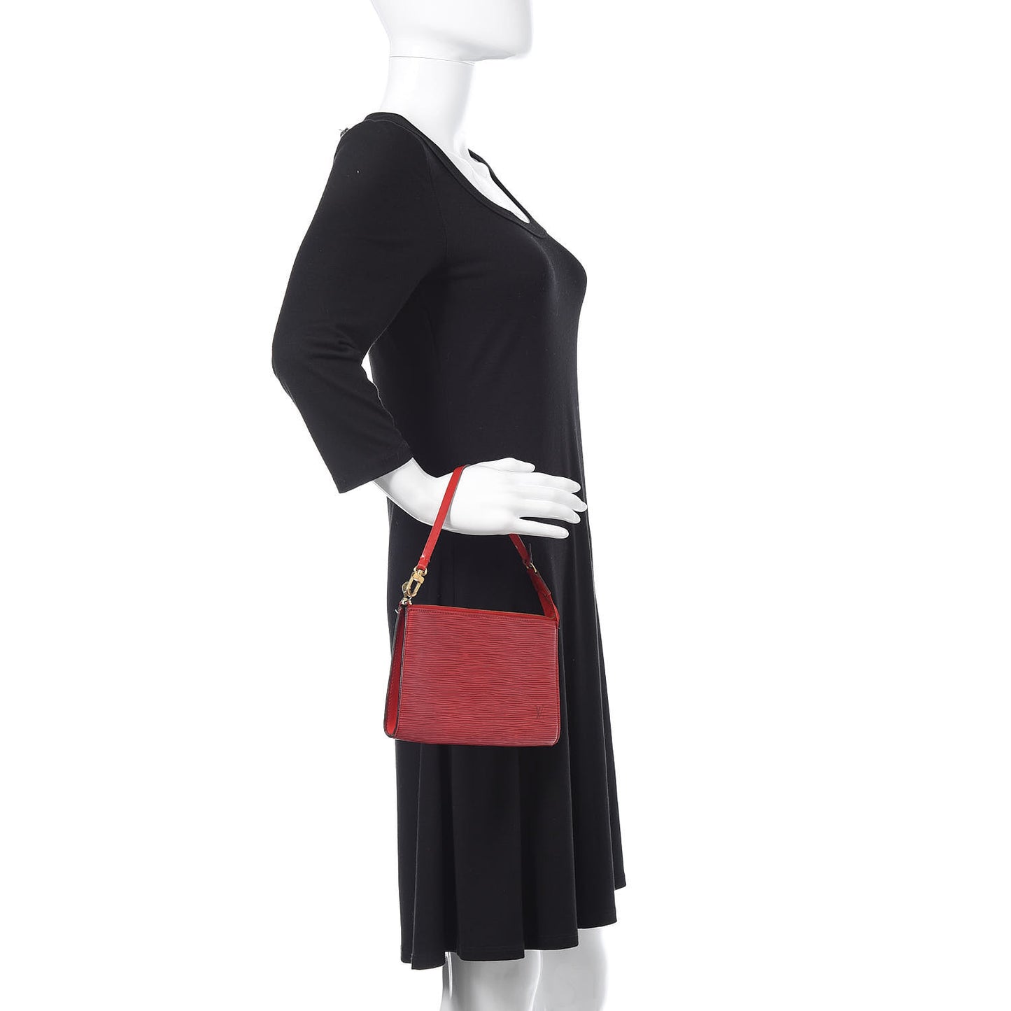 Epi Pochette Accessories 24 Castillan Red