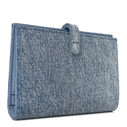 Givenchy Denim Voyou Bifold Wallet Blue 3 of 6