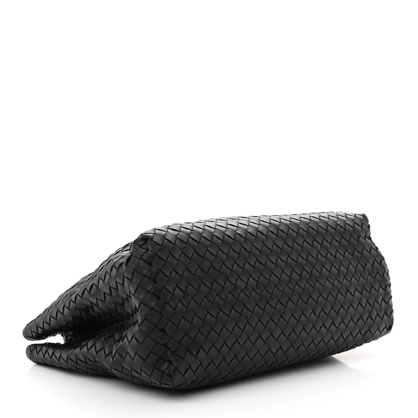Nappa Intrecciato Medium Classic Chain Strap Tote Black