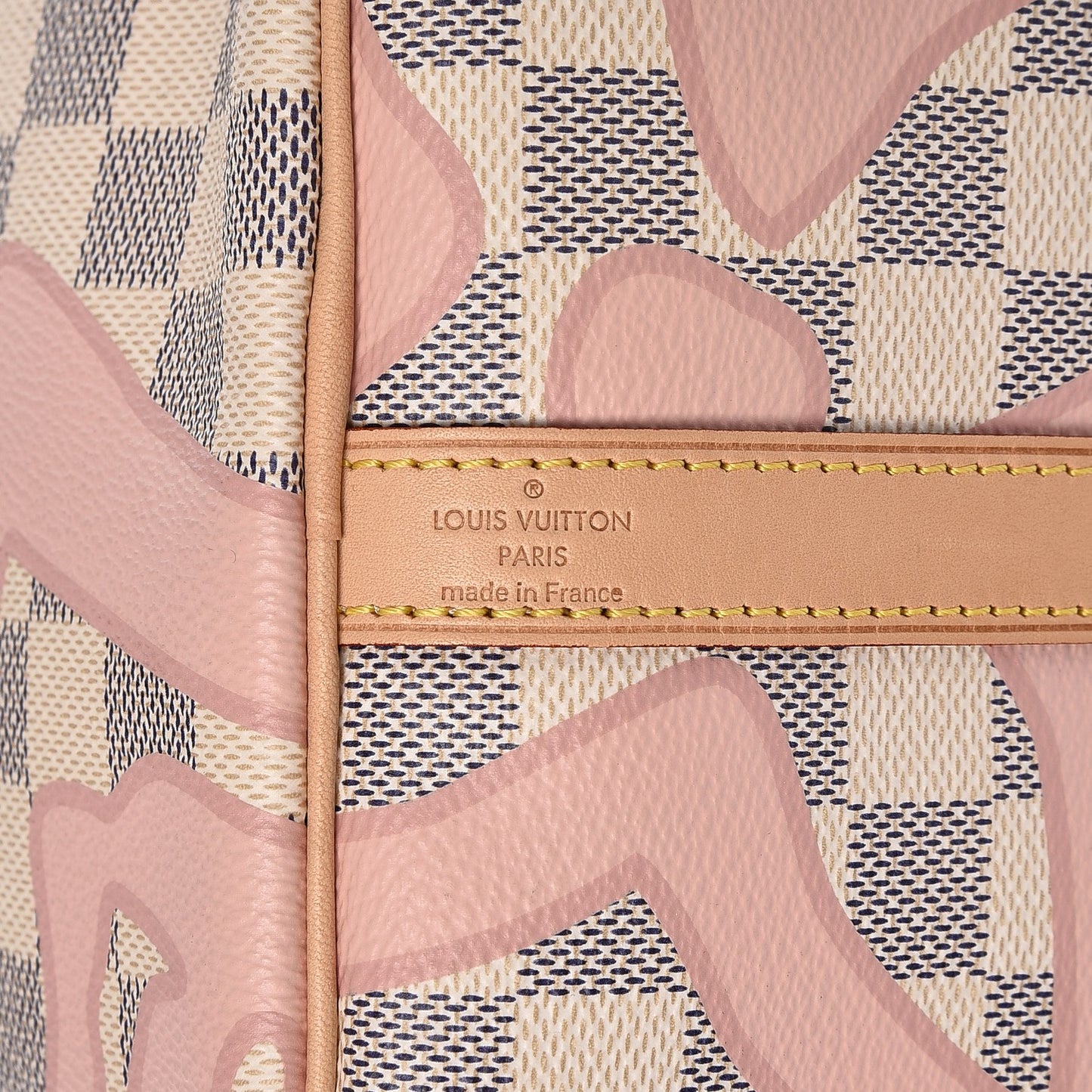 Damier Azur Tahitienne Speedy Bandouliere 30 Rose Ballerine