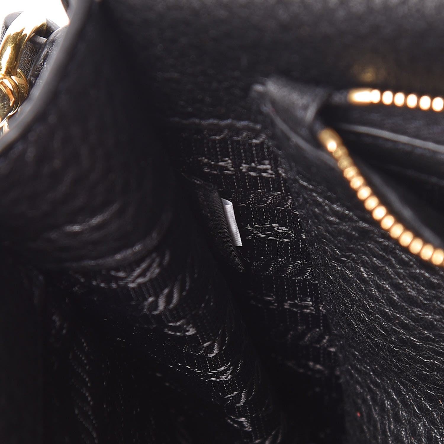 Prada Vitello Daino Flap Crossbody Black 9 of 11