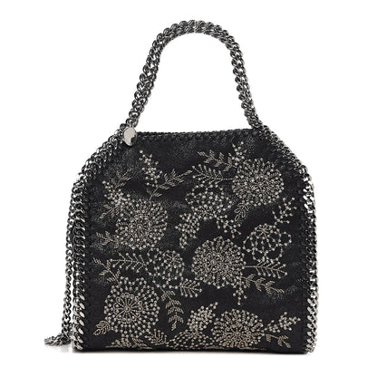 Stella McCartney Bead Embellished Shaggy Deer Mini Falabella Tote Black 1 of 8