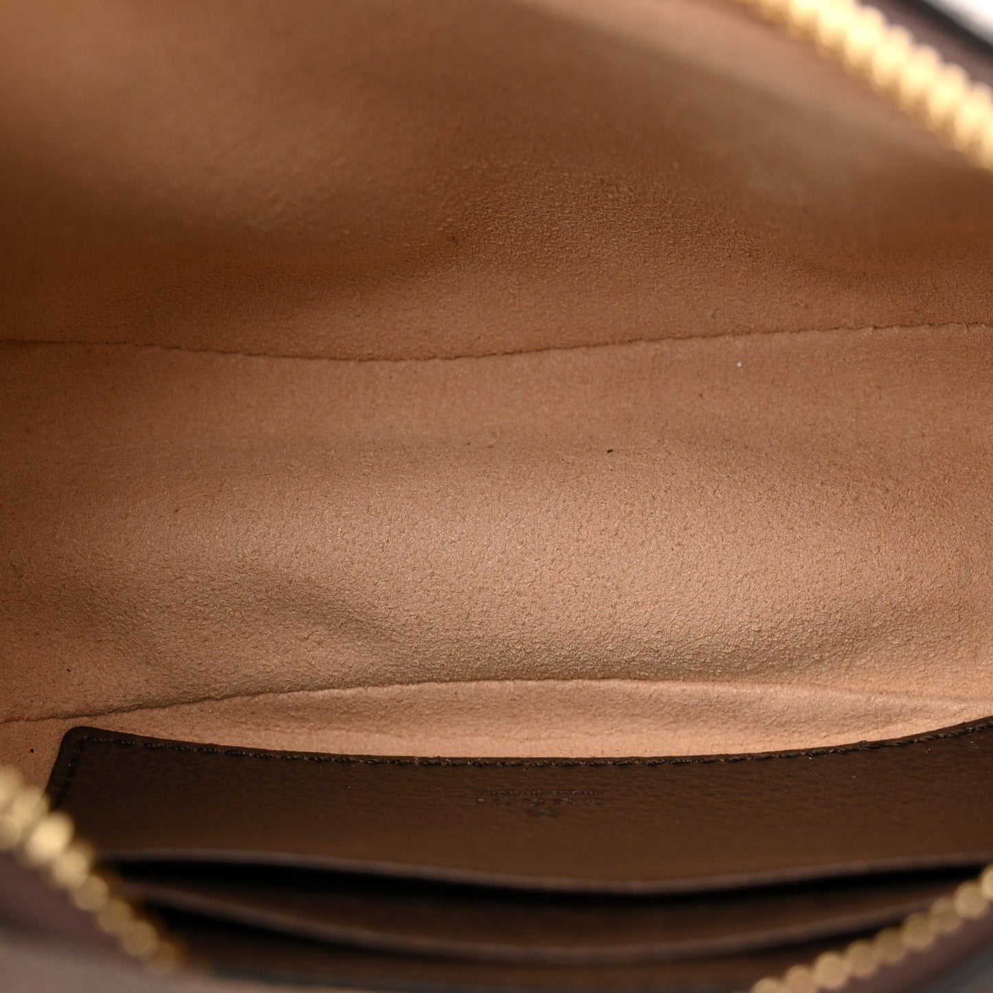 GG Supreme Monogram Textured Calfskin Web Mini Ophidia Half Moon Hobo Beige Ebony New Acero