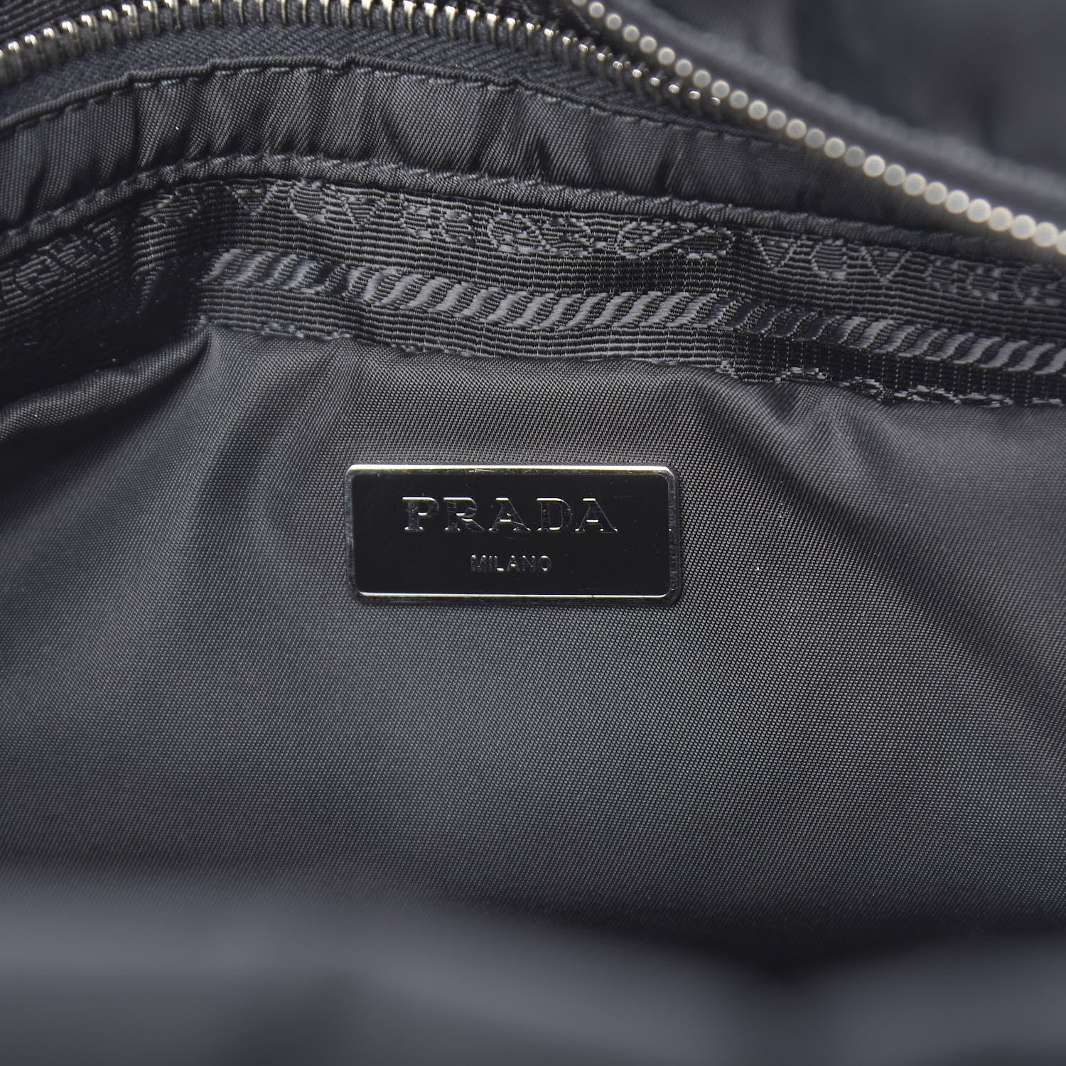 Prada Tessuto Nylon Bomber Tote Black 6 of 10