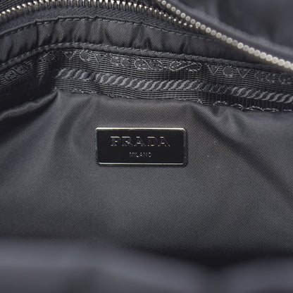 Prada Tessuto Nylon Bomber Tote Black 6 of 10