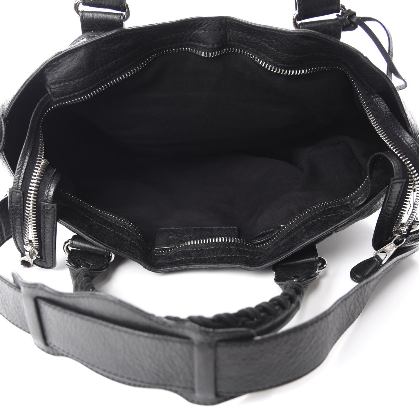 Agneau Giant 21 Silver Hardware Part Time Black