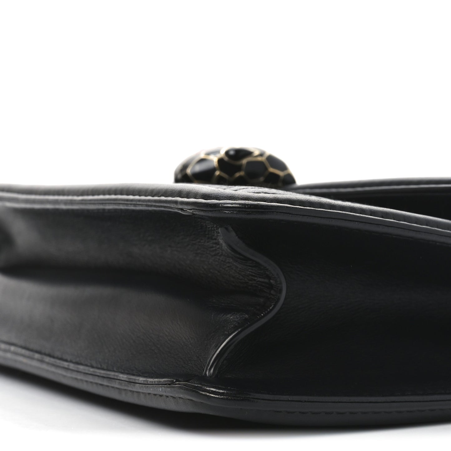 Nappa Quilted Serpenti Forever Diamond Blast Shoulder Bag Black Pink