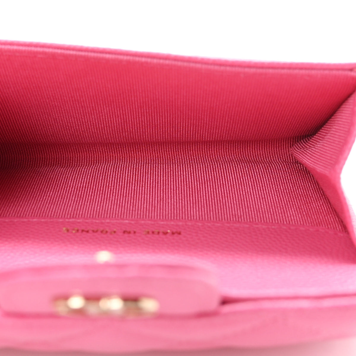 Chanel Caviar Quilted Flap Card Holder Wallet Pink 5 of 8
