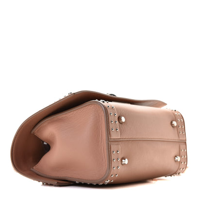 Givenchy Grained Calfskin Studded Mini Shark Lock Satchel Old Pink 3 of 12