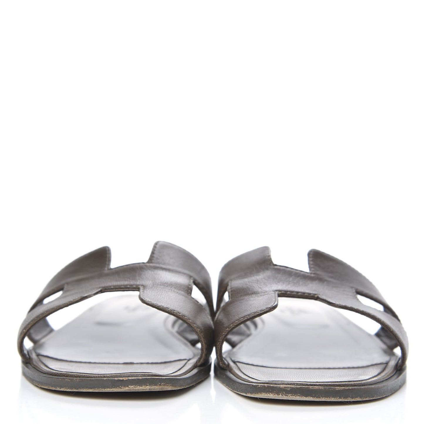 Goatskin Oran Sandals 38 Gris Galet