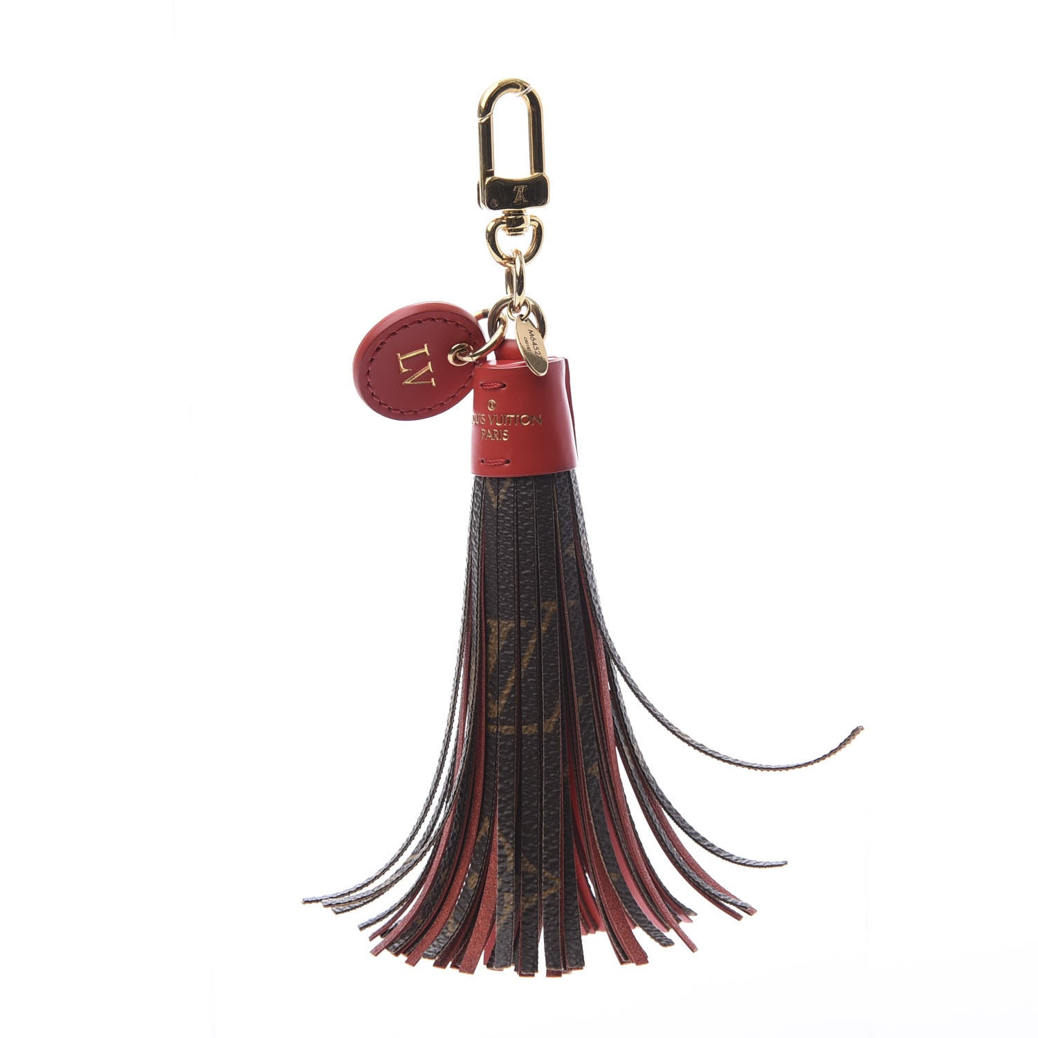 Louis Vuitton Monogram Tassel Bag Charm Red 1 of 3