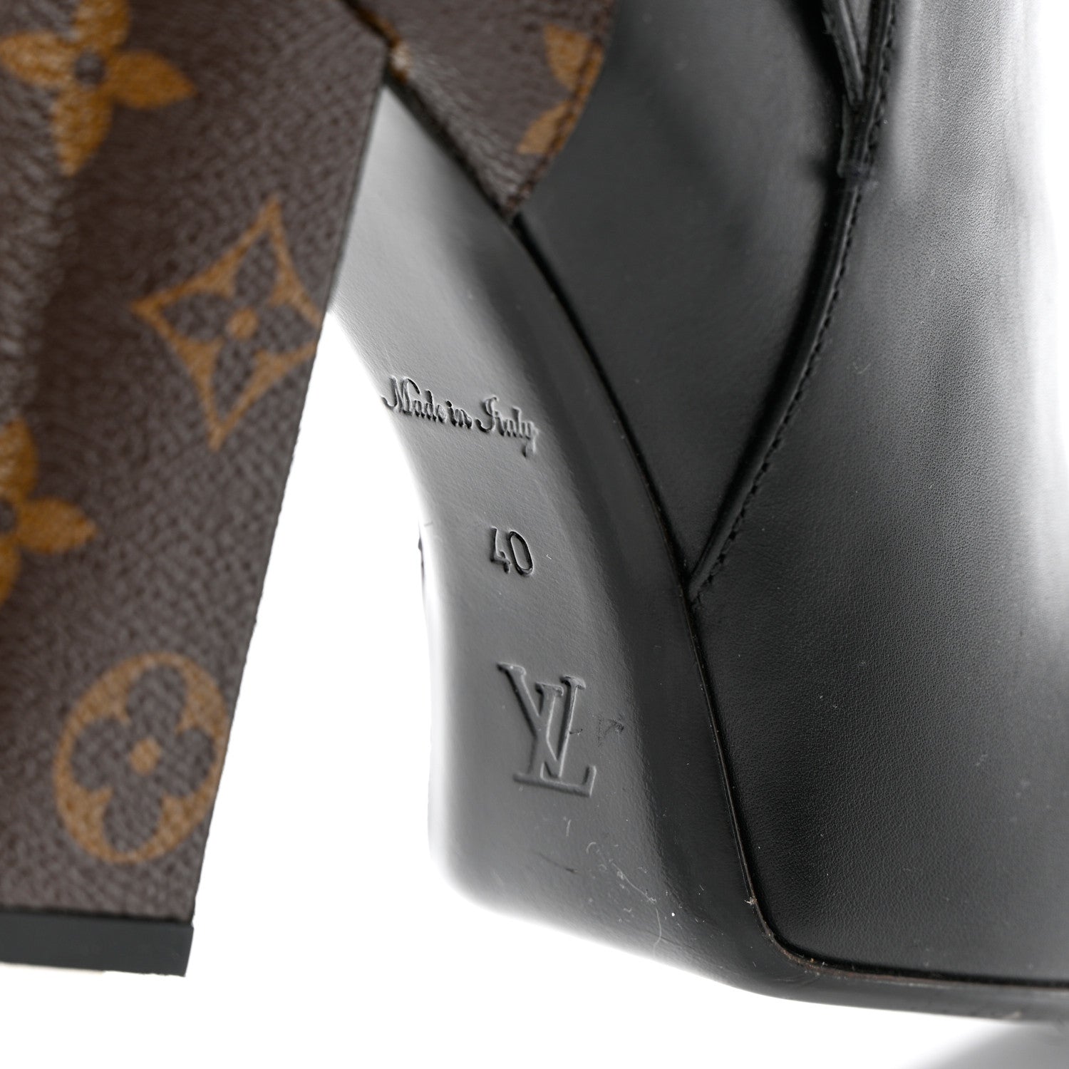 Louis Vuitton Calfskin Patent Monogram Matchmake Low Boots 40 8 of 16