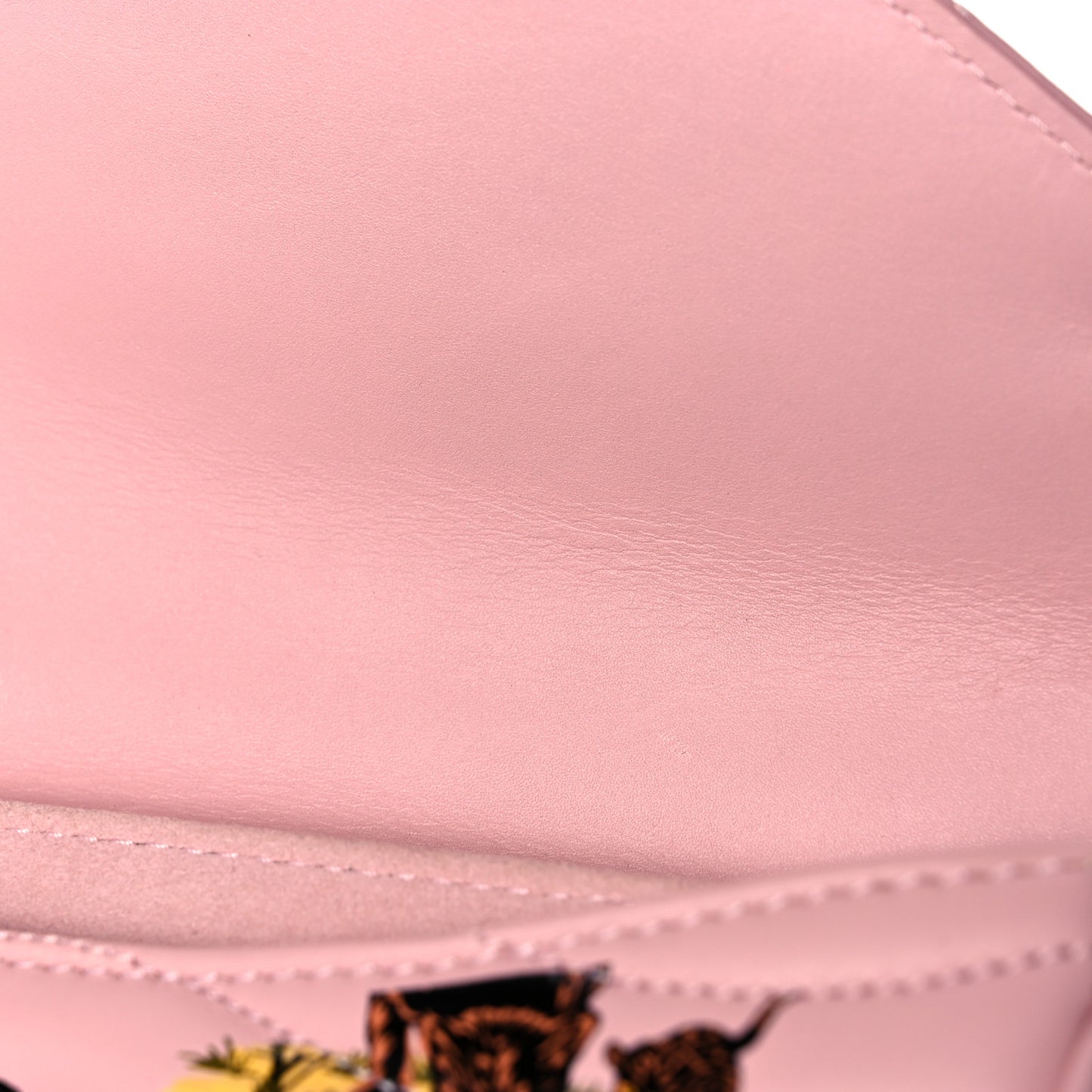 Calfskin Leopard Print New Wave Chain PM Light Pink