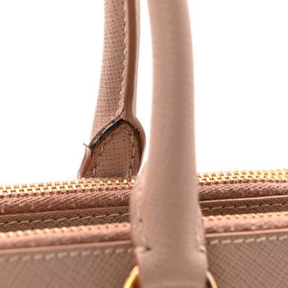 Prada Saffiano Small Galleria Double Zip Tote Cammeo 12 of 14