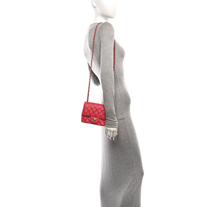 Chanel Caviar Quilted Mini Square Flap Pink 2 of 12