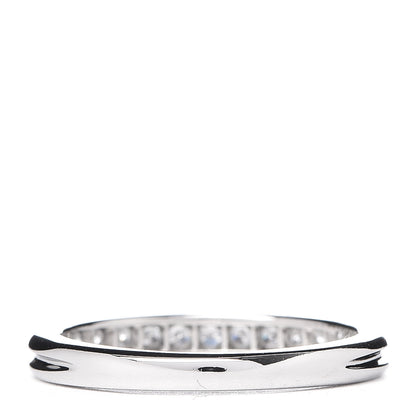 Tiffany Platinum Diamond 2.5mm Half Circle Wedding Band Ring 50 5.5 3 of 5