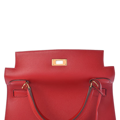 Hermes Epsom Kelly Sellier 28 Rouge Casaque 16 of 41
