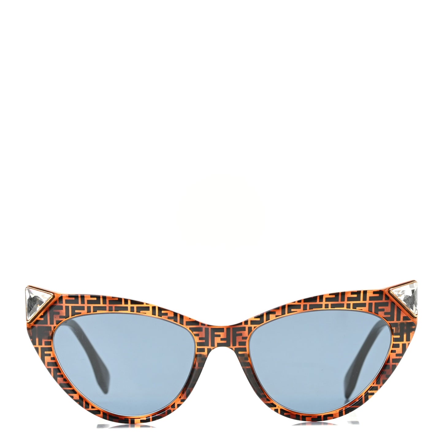 Acetate Metal FF Cat Eye Sunglasses FF 0356/S Havana