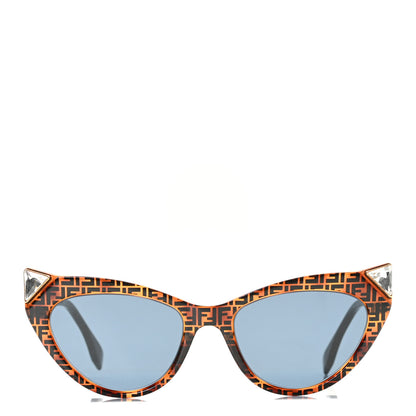 Fendi Acetate Metal FF Cat Eye Sunglasses FF 0356/S Havana 2 of 7