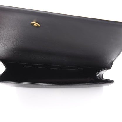 Saint Laurent Calfskin Monogram Large Belle De Jour Clutch Black 4 of 7