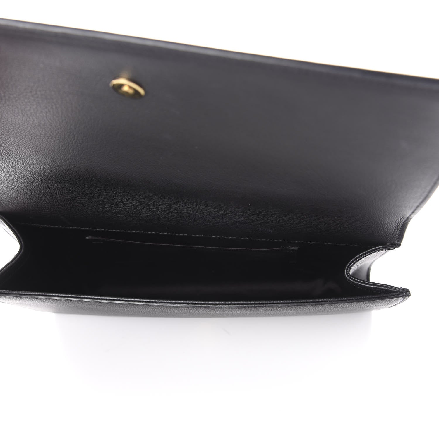 Saint Laurent Calfskin Monogram Large Belle De Jour Clutch Black 4 of 7