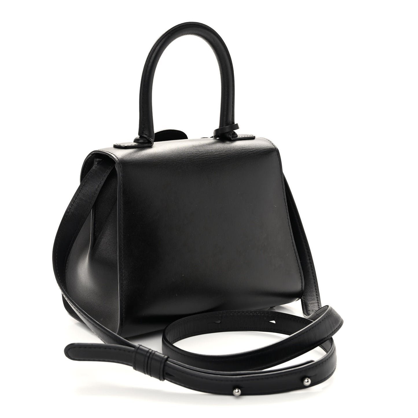 Box Calfskin Mini Brillant Satchel Black